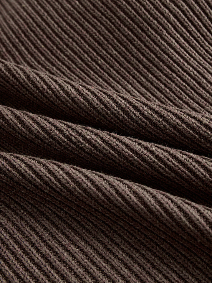 Verónica | Vestido estilo suéter con volantes en el dobladillo