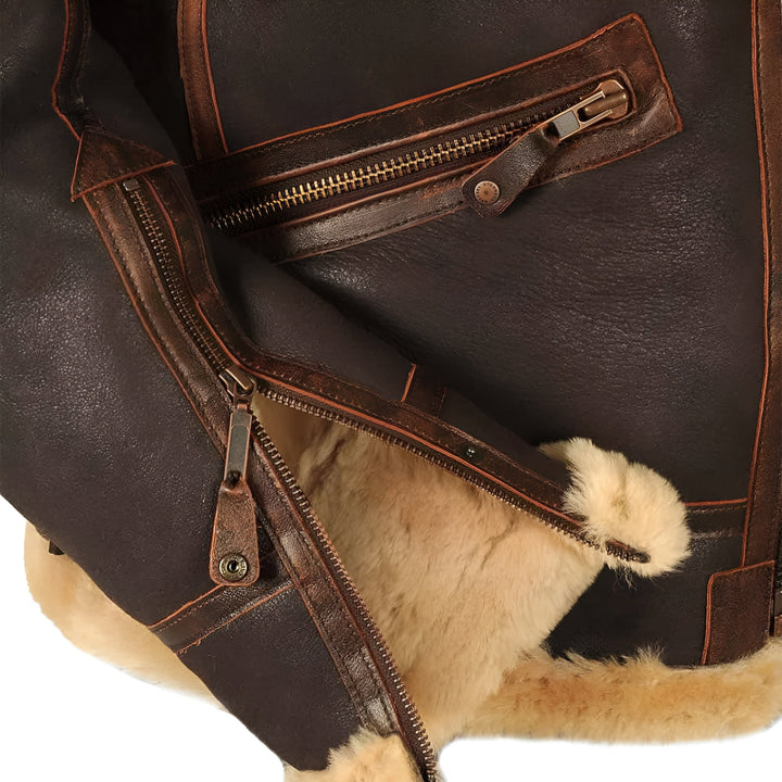 Jean | Chaqueta de piloto cálida