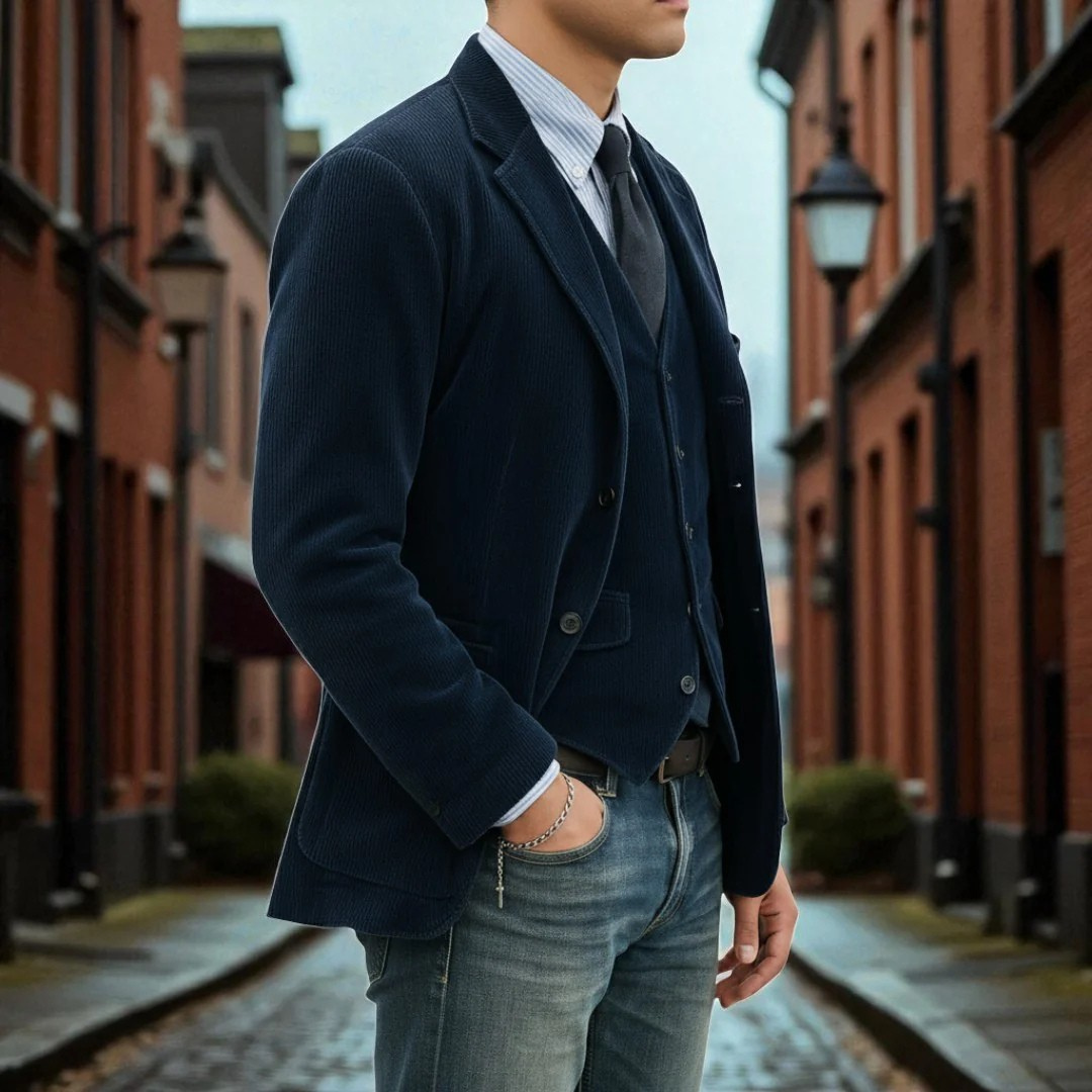 Tommy | Conjunto de Blazer y Chaleco de Estilo Refinado