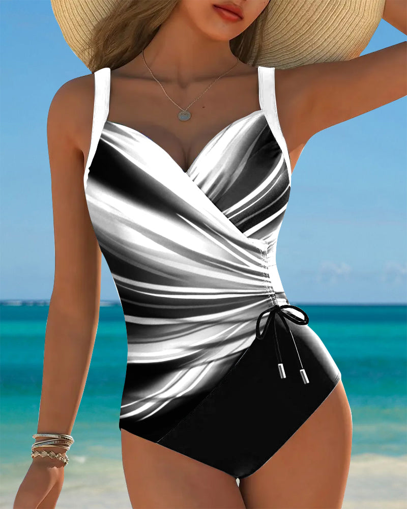 Chloe | Costume intero in colori a contrasto