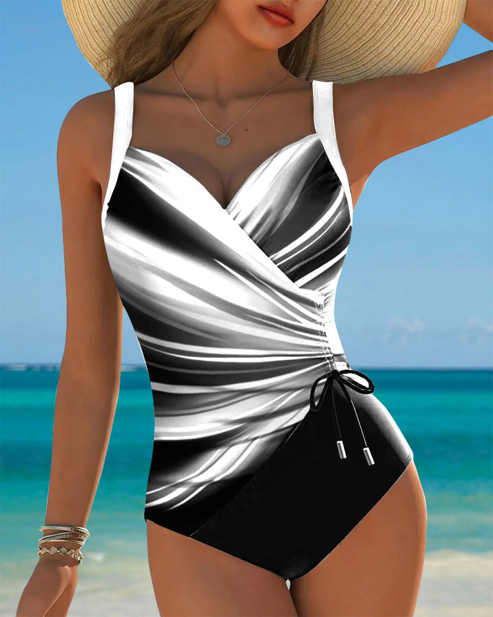 Chloe | Costume intero in colori a contrasto