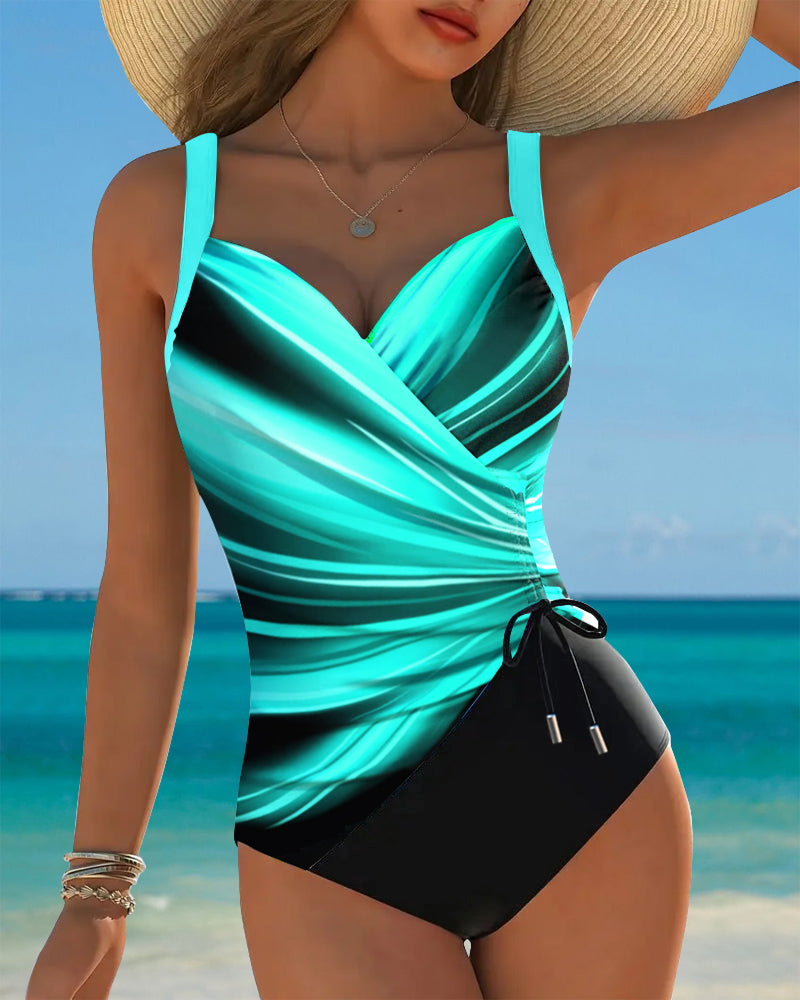 Chloe | Costume intero in colori a contrasto