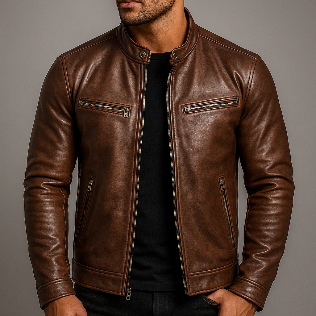 Guillaume | Chaqueta de Cuero Casual