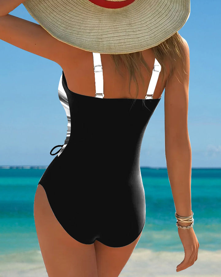 Chloe | Costume intero in colori a contrasto