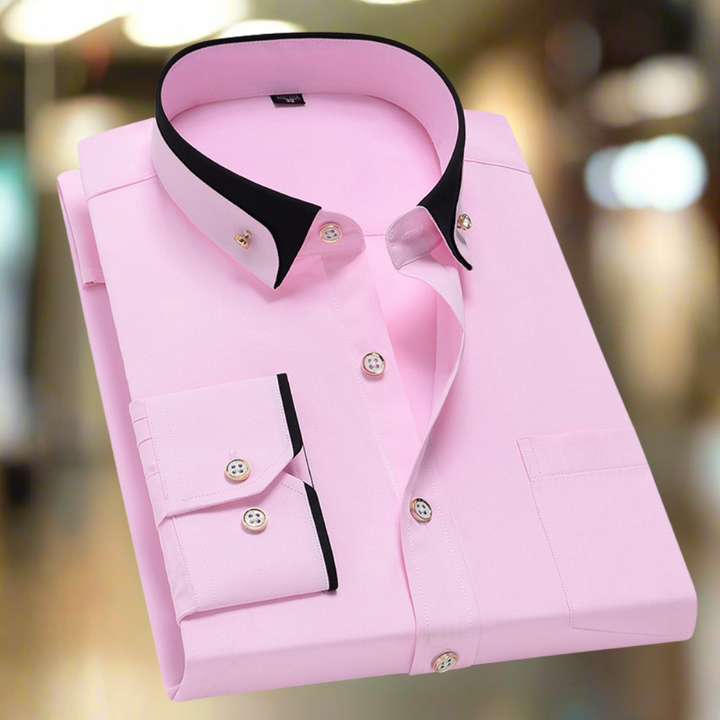 Luciano | Camisa clásica de algodón con mangas largas