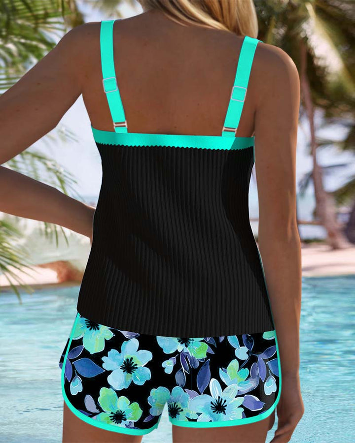 Luna | Tankini da bagno con decorazione floreale