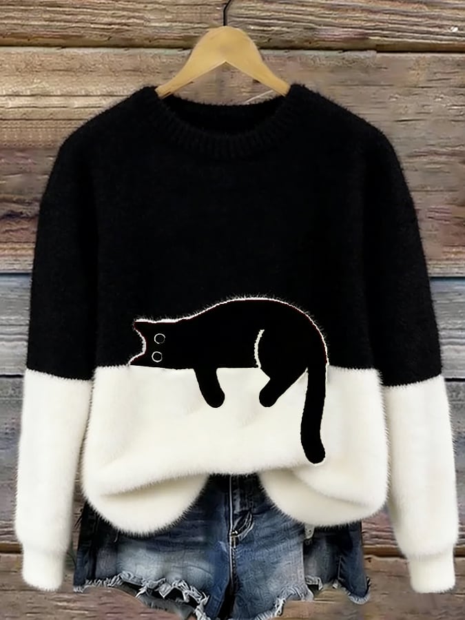 Arantzá | Sudadera para Mujer con Motivo de Gato