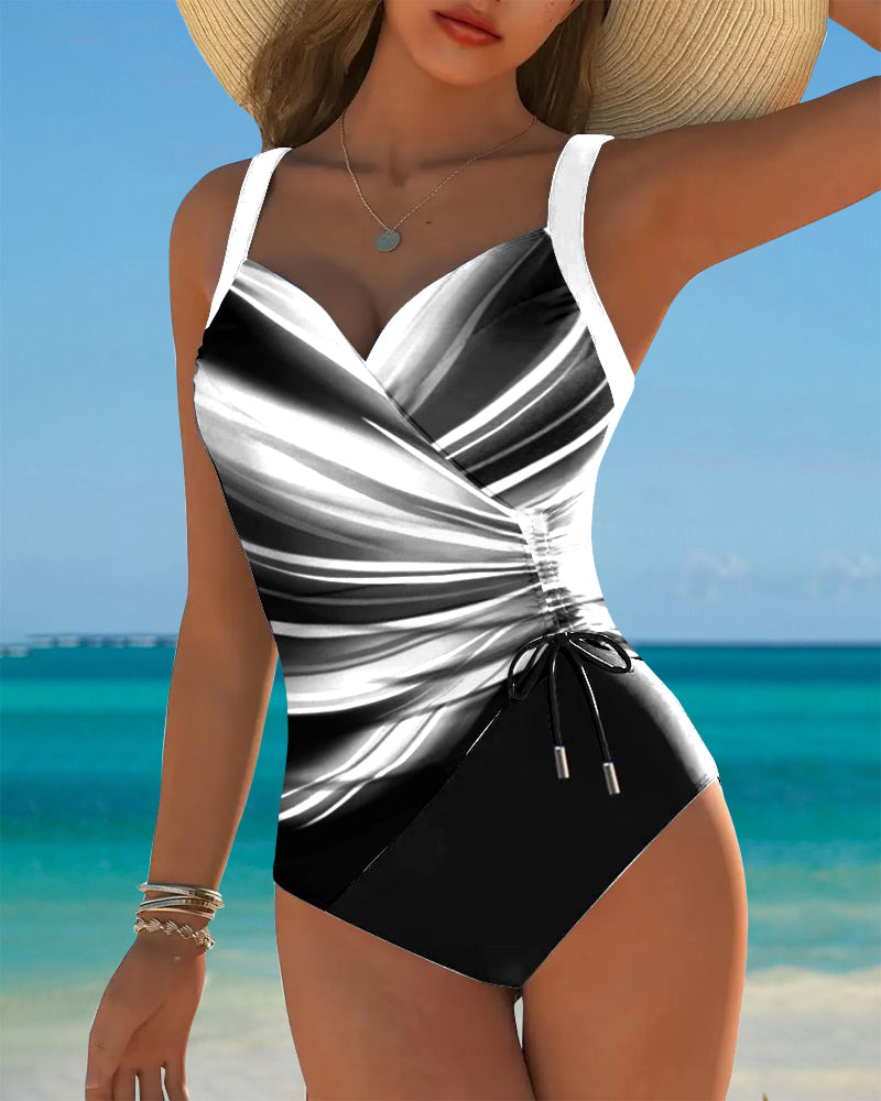 Chloe | Costume intero in colori a contrasto