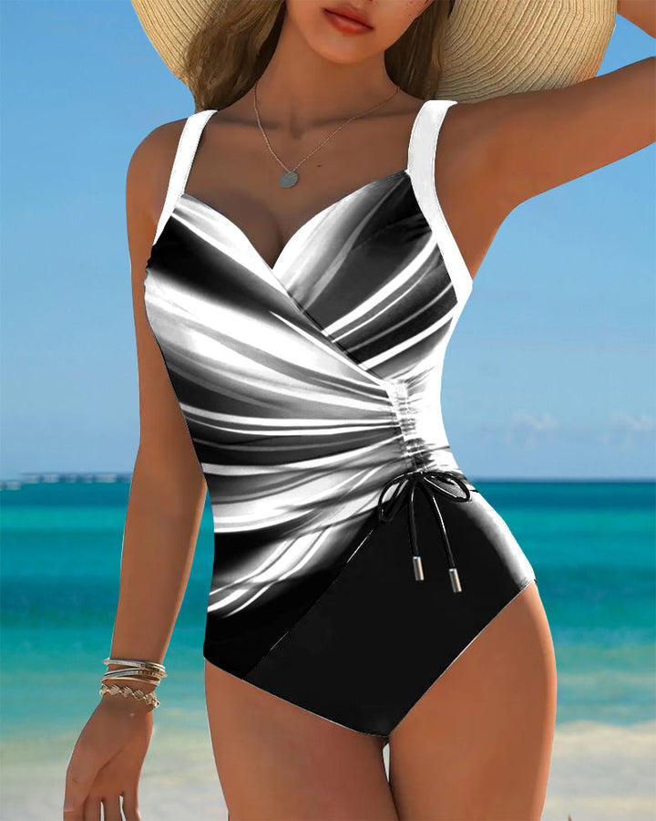 Chloe | Costume intero in colori a contrasto