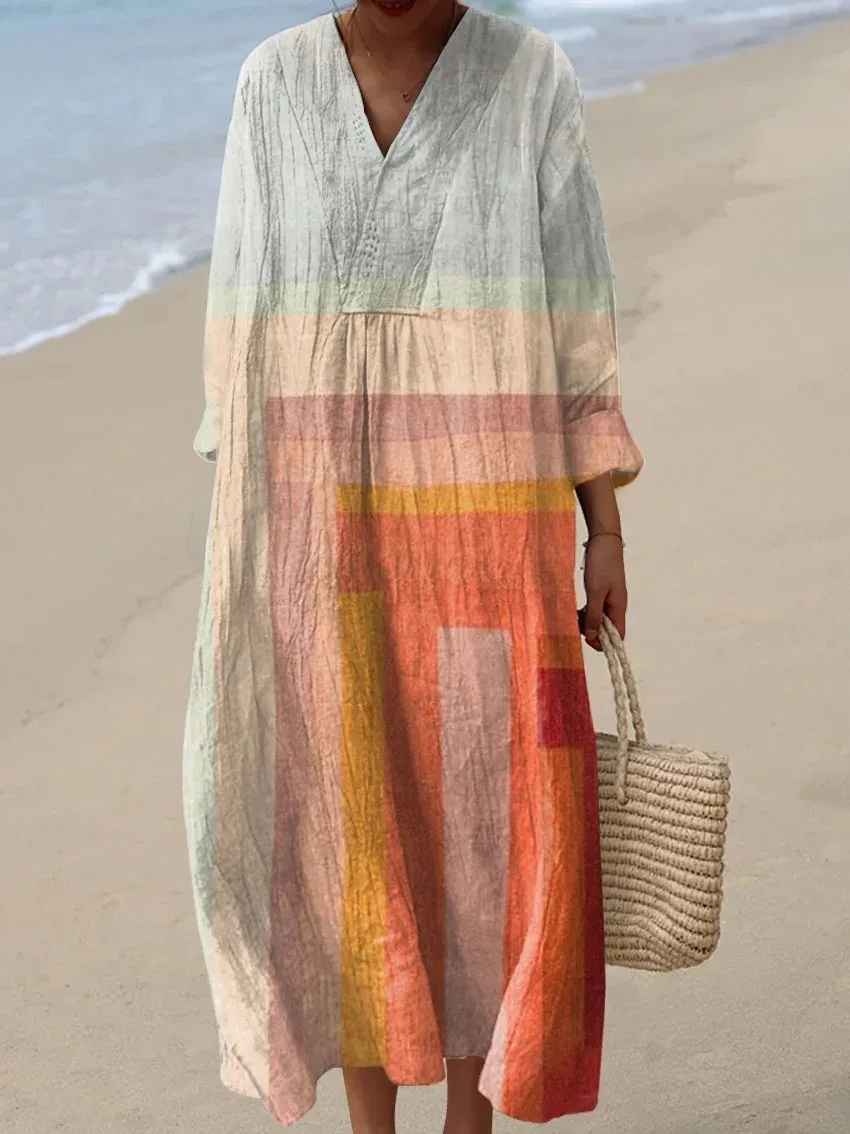 Sophia | Abito maxy estivo con stampa