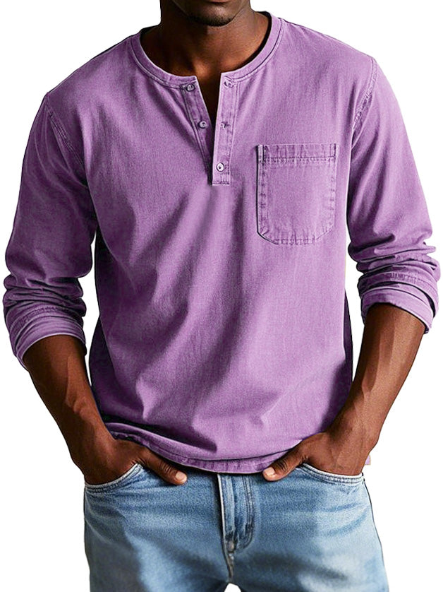 Gerry | Camisa de Mezclilla con Cuello Henley