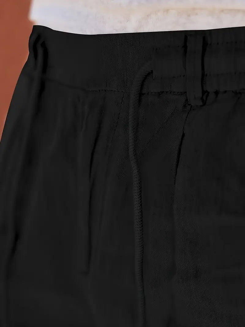 Aurelio | Pantalones Anchos de Lino con Cuerda