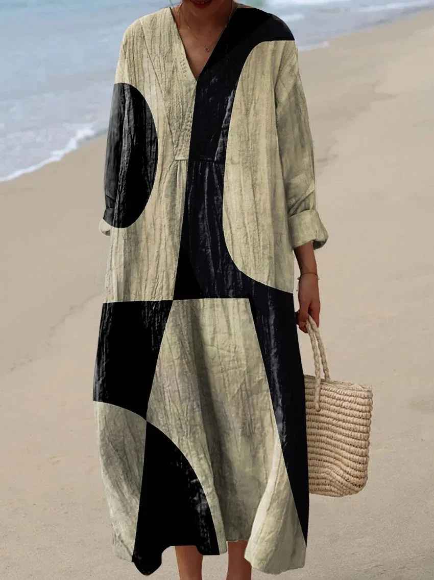 Sophia | Abito maxy estivo con stampa