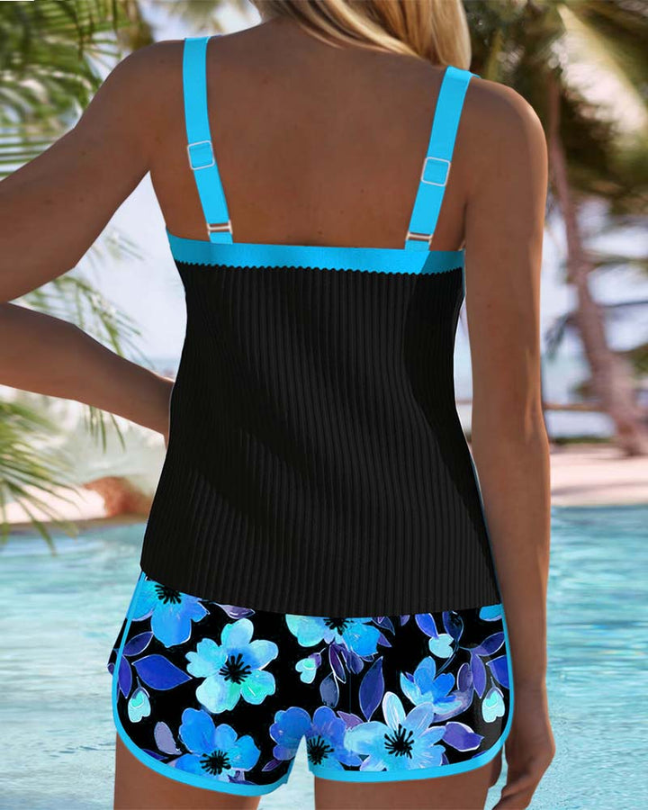 Luna | Tankini da bagno con decorazione floreale