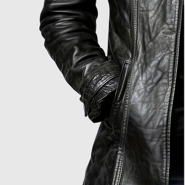 Adelina | Abrigo de Cuero con Botones