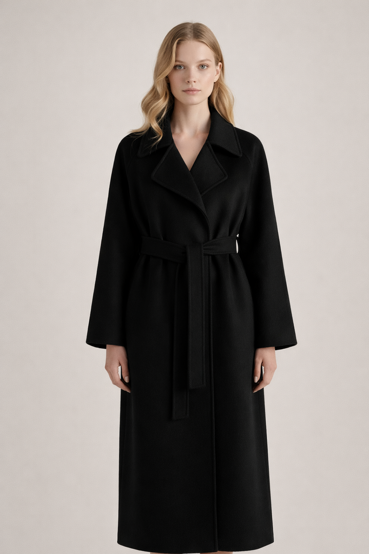 Elizabet | Abrigo Largo Elegante con Cinturón