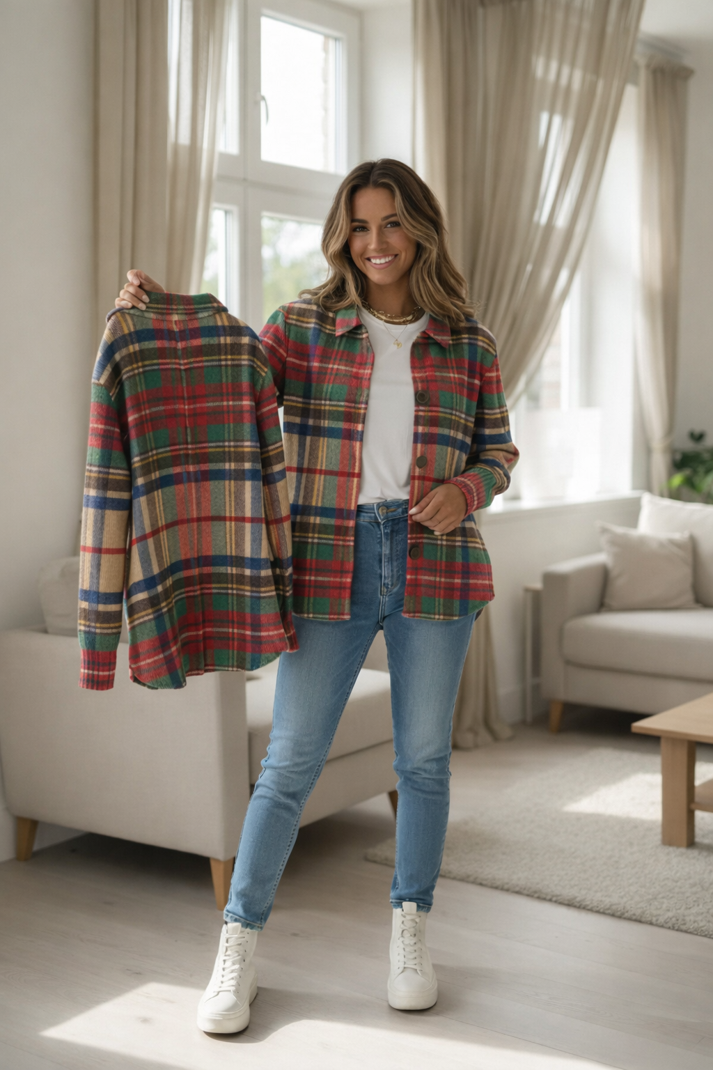 Mila | Blusa a cuadros