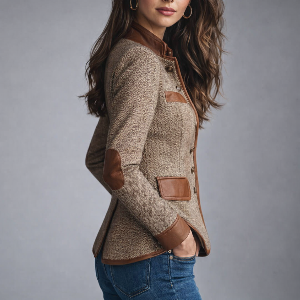 Bea | Elegante chaqueta de tweed estilo heritage