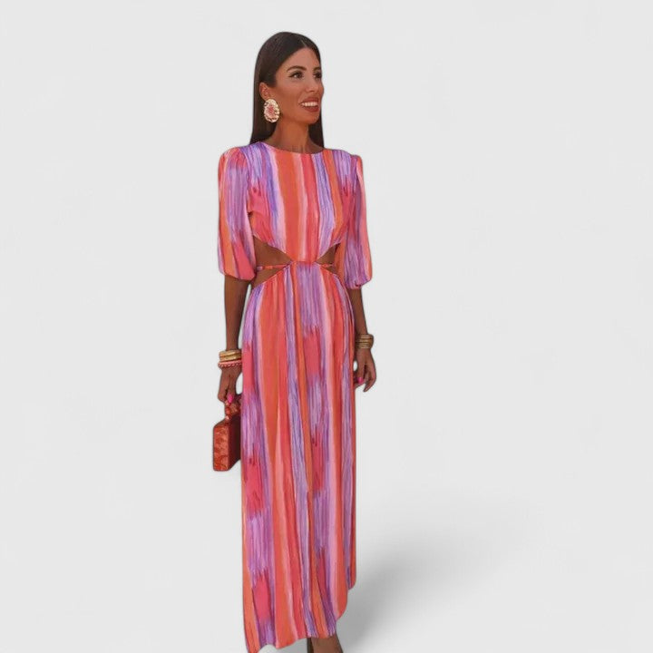 Aria | Abito Maxy a righe con tagli