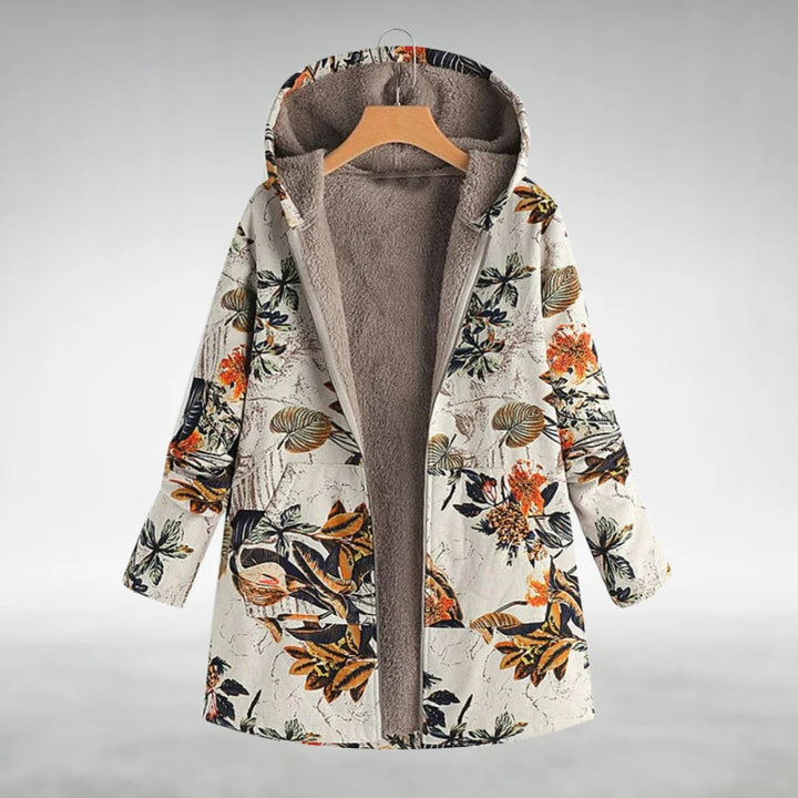 Fleural | Elegante Chaqueta de Forro Polar Floral