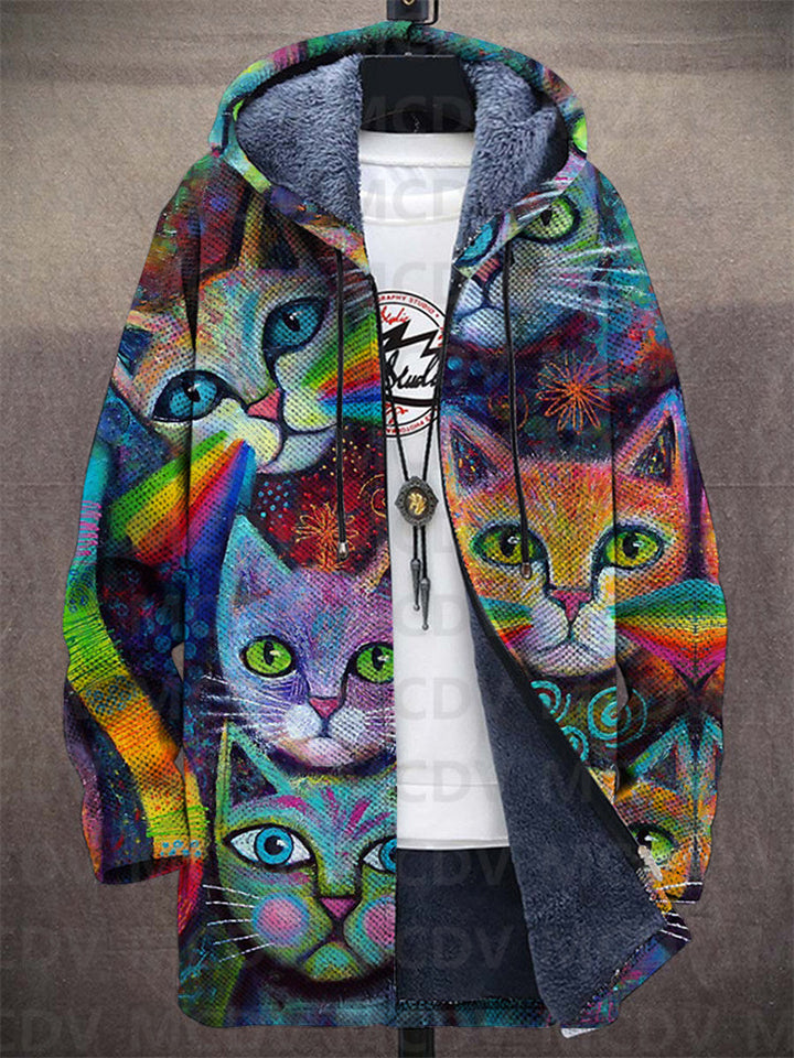 Lowanna™ - Sudadera con capucha de lujo inspirada en el arte con cremallera