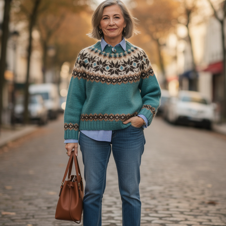 Elara | Suéter Vintage Tejido Elegante