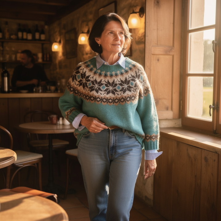 Elara | Suéter Vintage Tejido Elegante