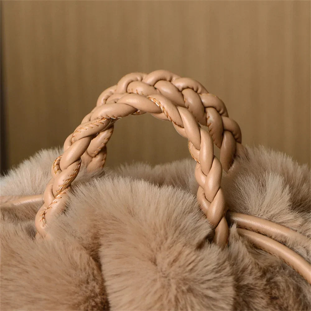 Éliane | Bolso Bandolera De Felpa De Calabaza