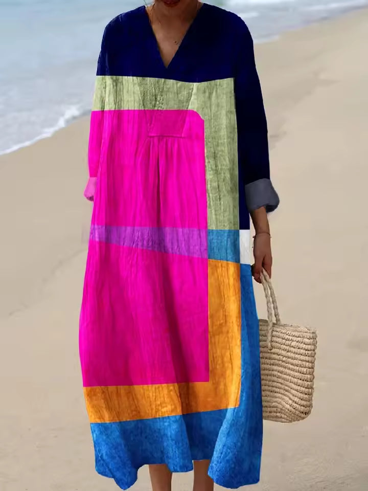 Sophia | Abito maxy estivo con stampa