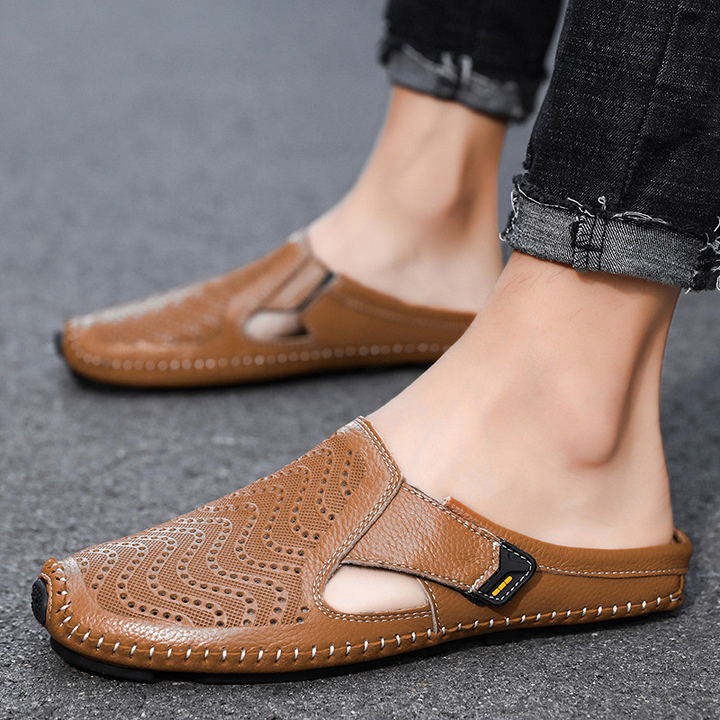 Brodie | Sandalias de Cuero Transpirables