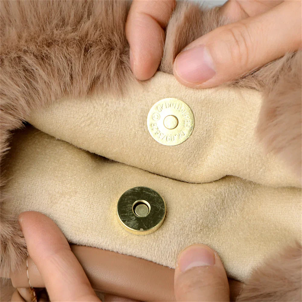 Éliane | Bolso Bandolera De Felpa De Calabaza