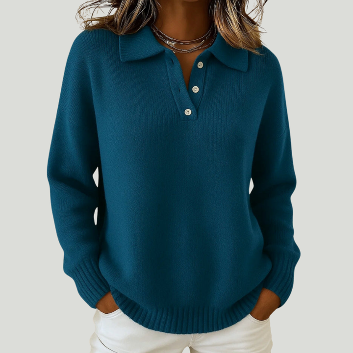 Ariadna | Suéter Suave con Cuello