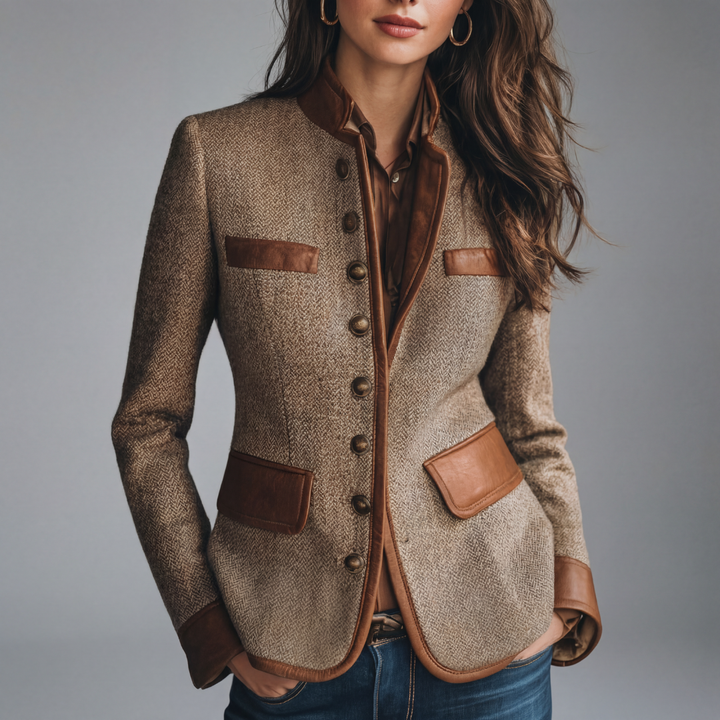 Bea | Elegante chaqueta de tweed estilo heritage