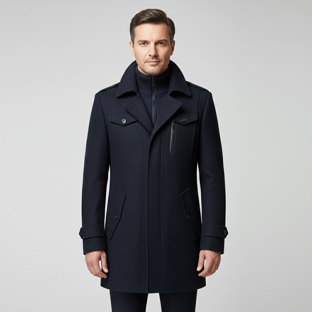 Silverio | Abrigo de Dos Piezas de Corte Refinado