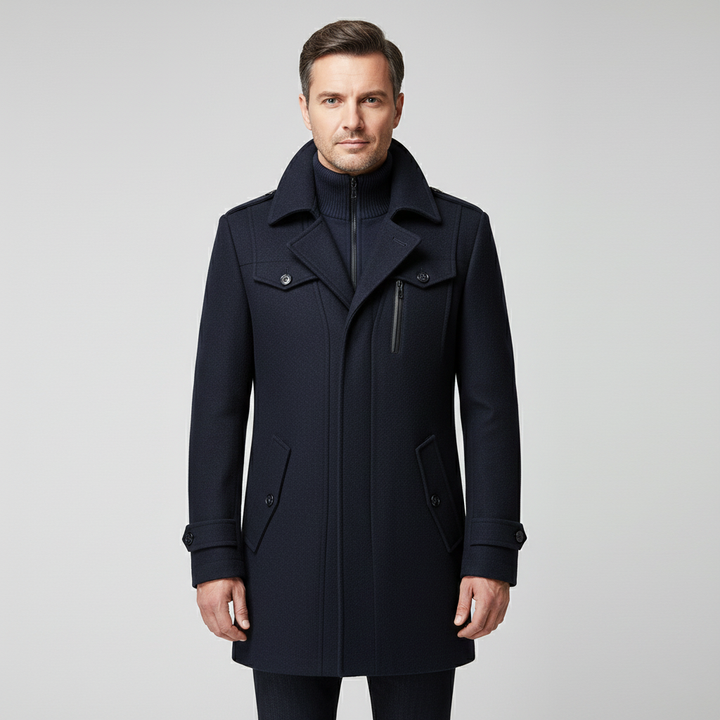 Silverio | Abrigo de Dos Piezas de Corte Refinado