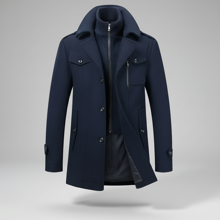 Silverio | Abrigo de Dos Piezas de Corte Refinado