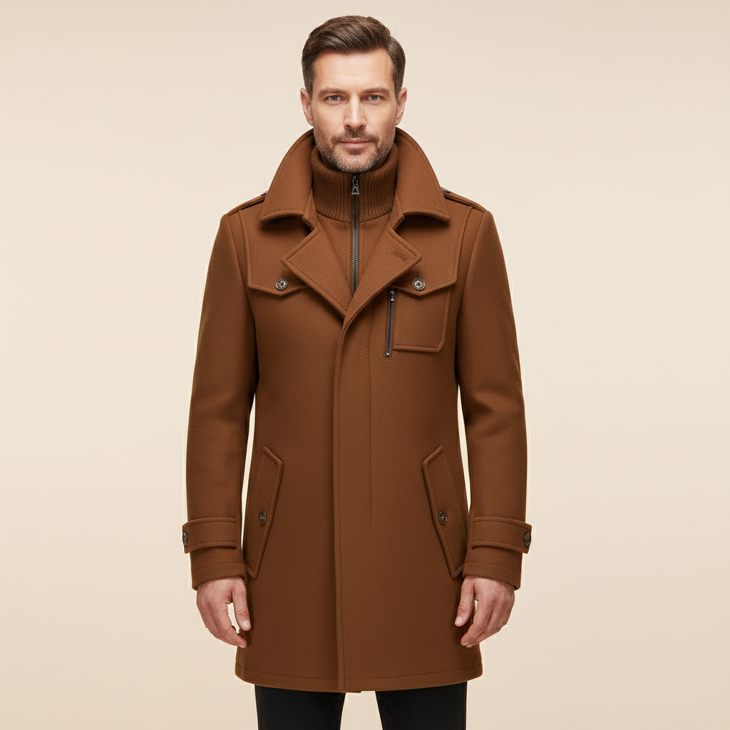 Silverio | Abrigo de Dos Piezas de Corte Refinado