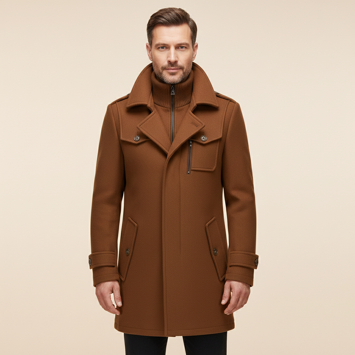 Silverio | Abrigo de Dos Piezas de Corte Refinado