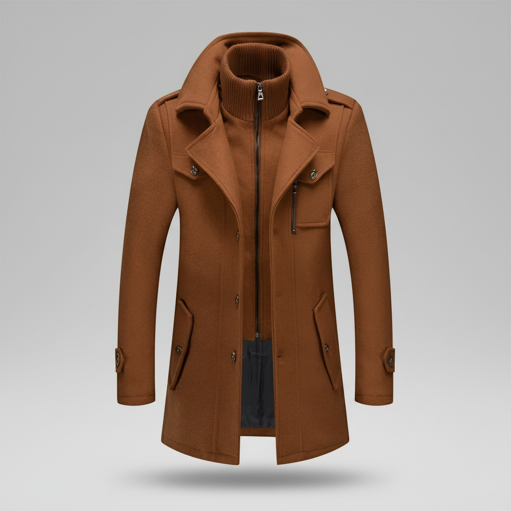 Silverio | Abrigo de Dos Piezas de Corte Refinado