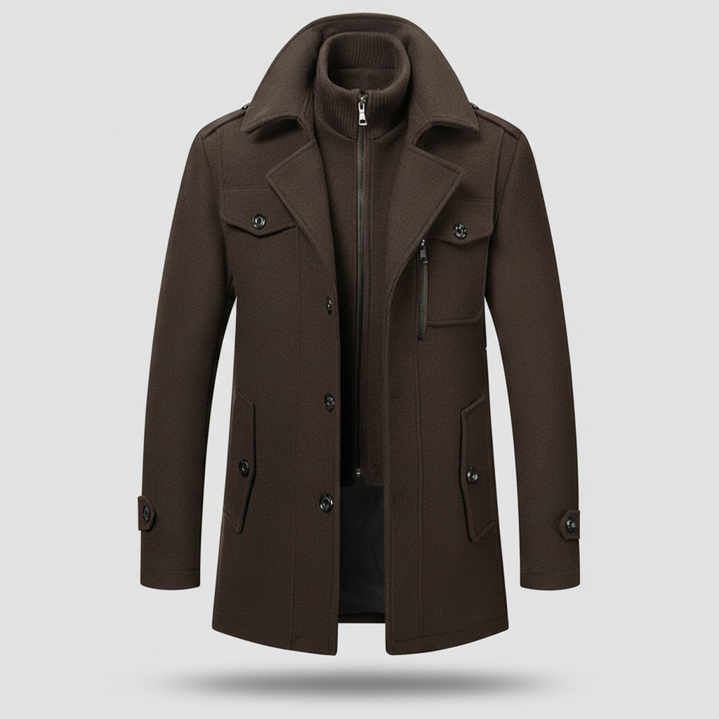 Silverio | Abrigo de Dos Piezas de Corte Refinado