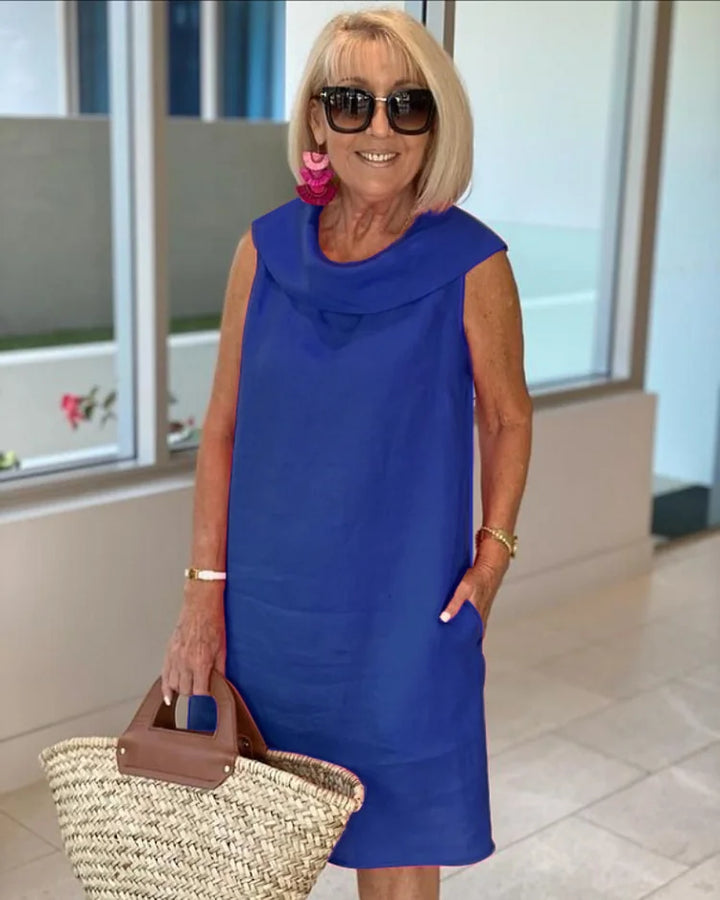 Paloma | Vestido Ajustado Sin Mangas Con Cuello Redondo