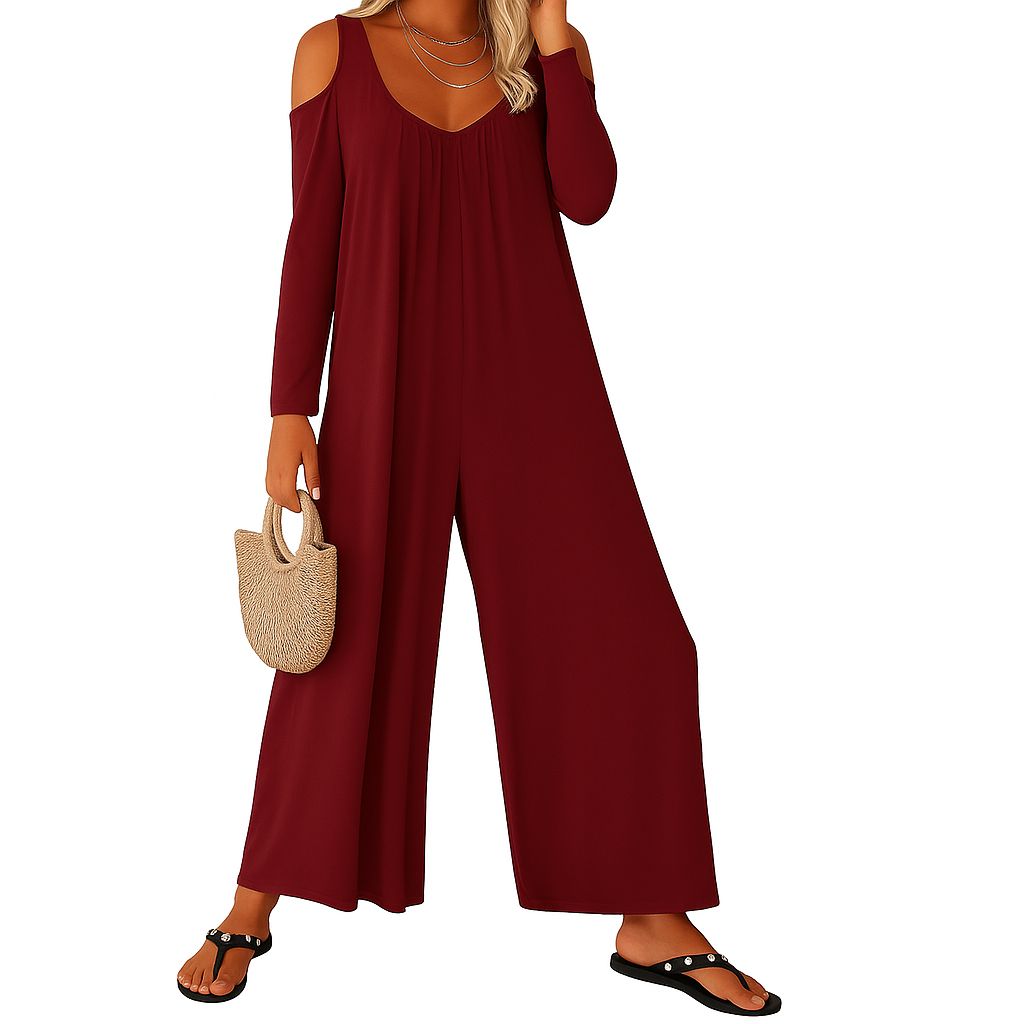 Vanya | Mono Elegante con Hombros Descubiertos