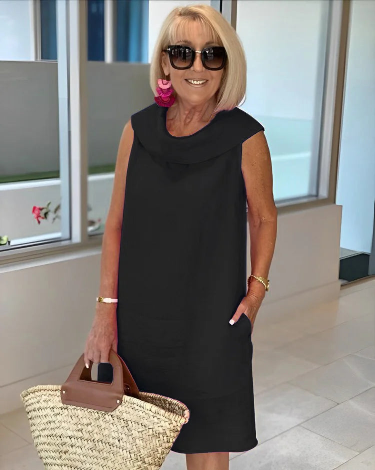 Paloma | Vestido Ajustado Sin Mangas Con Cuello Redondo