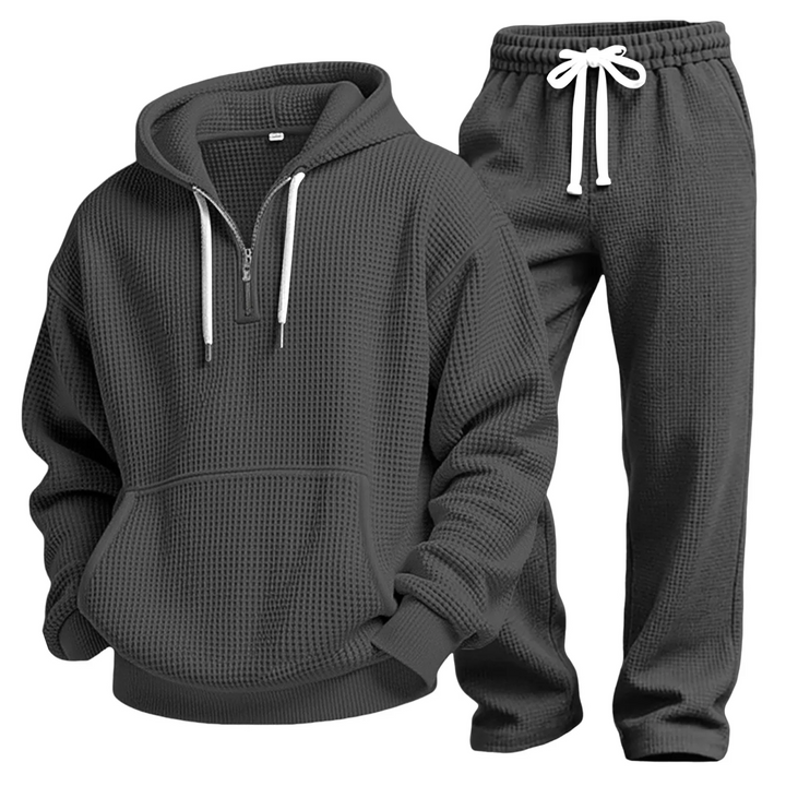 Eamon | Conjunto De Sudadera Y Joggers en Tejido Gofre