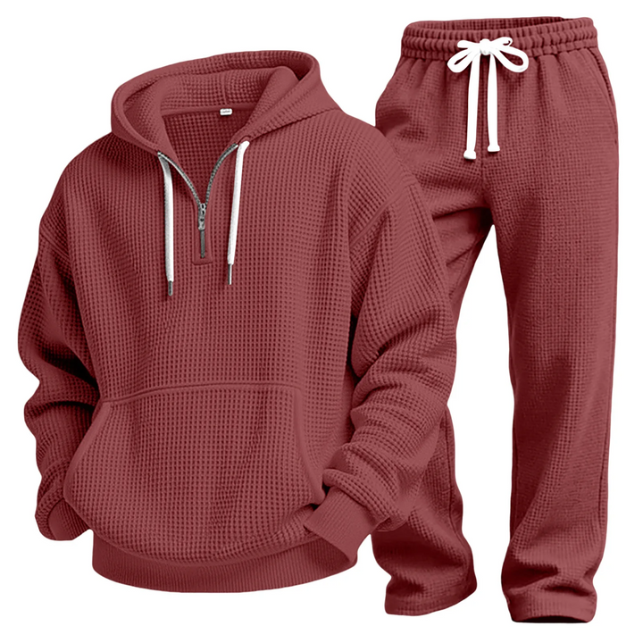 Eamon | Conjunto De Sudadera Y Joggers en Tejido Gofre