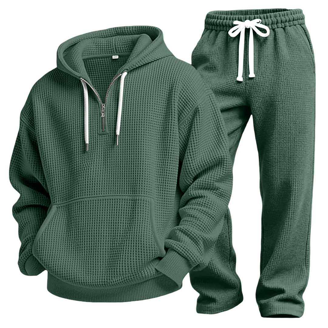 Eamon | Conjunto De Sudadera Y Joggers en Tejido Gofre