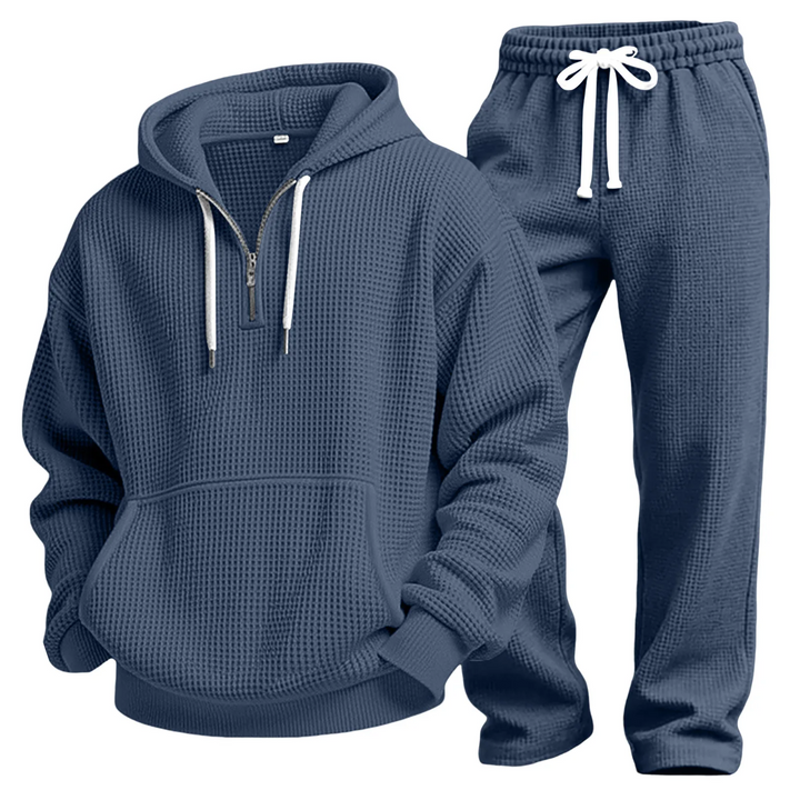 Eamon | Conjunto De Sudadera Y Joggers en Tejido Gofre