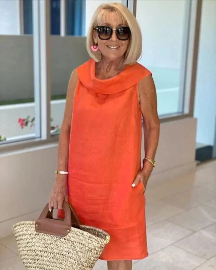 Paloma | Vestido Ajustado Sin Mangas Con Cuello Redondo