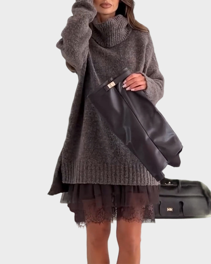 Noemi | Conjunto Casual de Dos Piezas con Cuello Alto