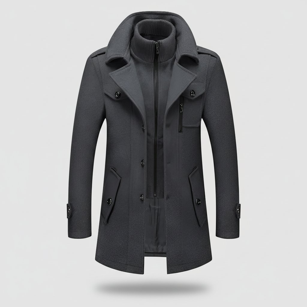 Silverio | Abrigo de Dos Piezas de Corte Refinado